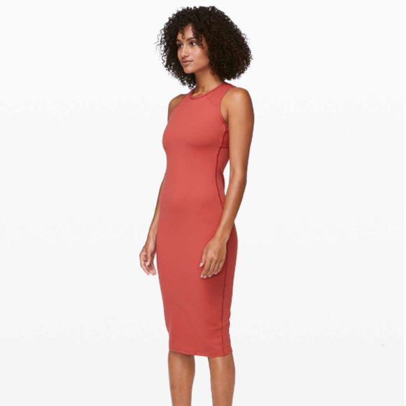 Lululemon Picnic Play Dress Brick Rose Size 6 - Picture 1 of 14